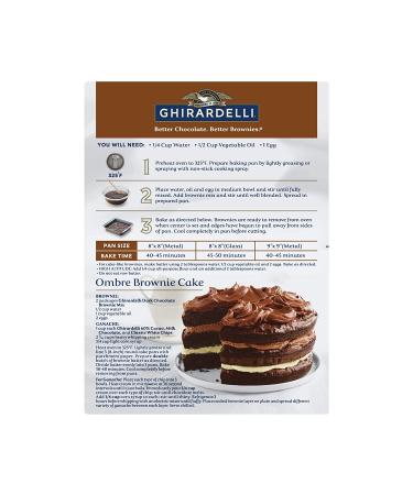 Ghirardelli Dark Chocolate Premium Brownie Mix - 20 oz - Decadent and Delicious - Buy Online on GoSupps.com