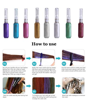Washable Hair Mascara Stick - Non-toxic Temporary Hair Color Chalk Dye (White) - Buy Online on GoSupps.com