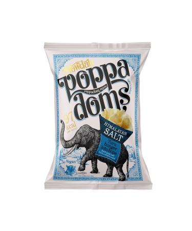 Howdah Poppadom Minis - Mini Poppadoms Light Crunchy & Authentic Perfect for Healthy Solo Snacking or as Party Food Snacks & Guilt-Free Crisps - Infused with Himalayan Salt Himalayan Salt 6 Pack Himalayan Salt 80g (Pack of 6)