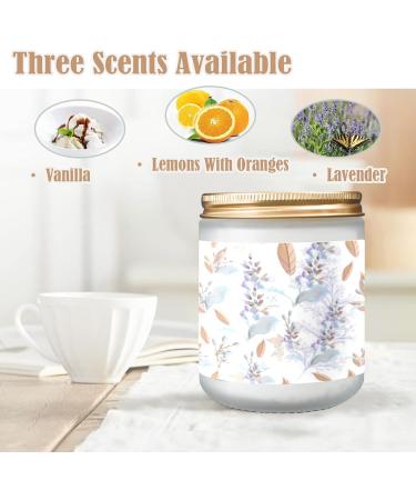 Buy Lavender Candles for Home - Scented Aromatherapy Jar Candles | Long Lasting 7 oz Gift Set for Women | Perfect Birthday Gifts with Beautiful Flowers - Buy Online on GoSupps.com
