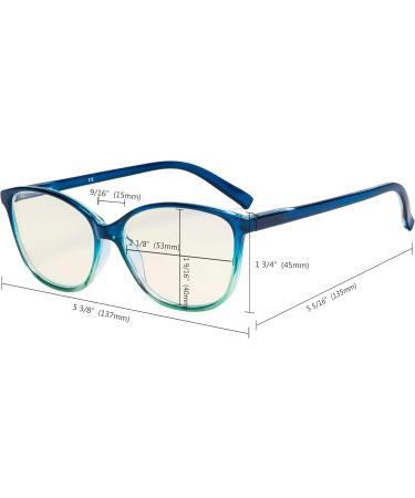 CessBlu Oversize Blue Light Filter Cat-Eye Glasses for Women - Anti Glare UV Protection Reading & Computer Use - Purple 2.5x - Buy Online on GoSupps.com