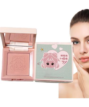 Blush Powder | 4-in-1 Matte Blush Palette for Cheeks - Cute Girl Emoticon Creamy & Blendable Color Face BlushesLong-Lasting All-Day Face Enhancing Makeup Color - Buy Online on GoSupps.com