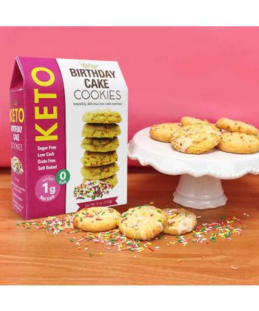 Spring Limited Edition Keto-Friendly Cookies Gift Set - Lemon Salted Caramel & Birthday Cake | Soft Baked, Sugar-Free, Grain-Free, Low Carb | 3 Boxes - Buy Online on GoSupps.com