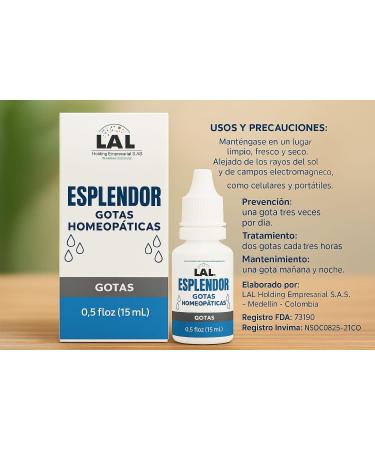 Gotas para los ojos Esplendor lAL Gotas Homeop ticas para Ojos Secos Hidrataci n y Lubricaci n Ocular Frescura Visual y Alivio de Irritaci n Ardor Cansancio y Fatiga por Pantallas 15 mL - Buy Online on GoSupps.com