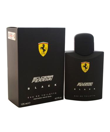 Ferrari Scuderia Black Eau De Toilette Spray For Men, 4.2 Ounce Mossy 4.2 Fl Oz (Pack of 1)