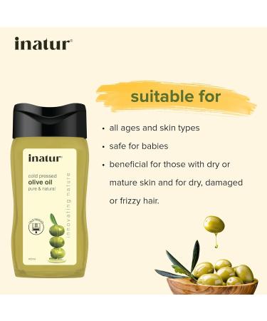 Herbals Pure Olive Oil for Face Body & Hair - 100ml | Effective Natural Skincare & Haircare Solution - International Shipping Available - Buy Online on GoSupps.com