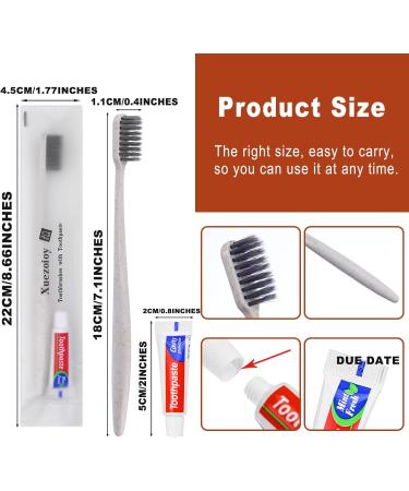 Bulk Disposable Toothbrushes with Toothpaste - 200 Individually Wrapped Travel Kits | Ideal for Hotels Nursing Homes Charities - Buy Online on GoSupps.com