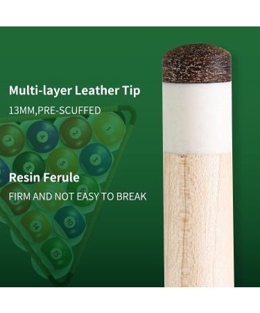 Hij Loalowe 58 Professional Billiard Cue Stick 19oz Canadian Maple Pool Queue Stick with 13mm Tip - Grey Cue - Buy Online on GoSupps.com