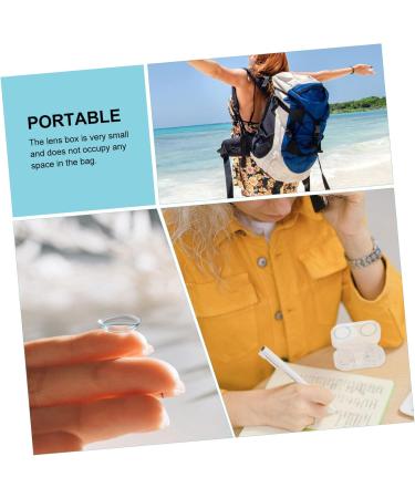 Solustre 8-Piece Contact Lens Storage & Makeup Organizer - Portable Containers & Glasses Case for Travel - Ideal for Cosmetic Items - Buy Online on GoSupps.com