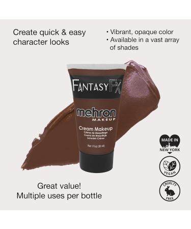 Mehron Fantasy FX - Wolfman Dark Brown Face Paint | High-Quality Makeup for Halloween & Cosplay - Buy Online on GoSupps.com