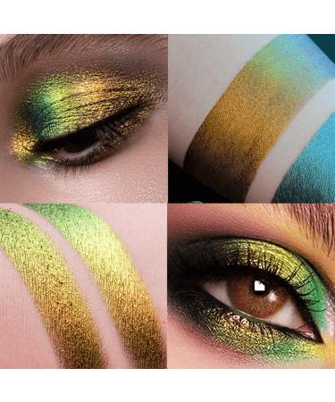 Multichrome Liquid Eyeshadow - Chameleon Metallic Green Gold Color Shifting - High Pigmented & Waterproof Glitter Eye Shadow (EMBER) - Buy Online on GoSupps.com