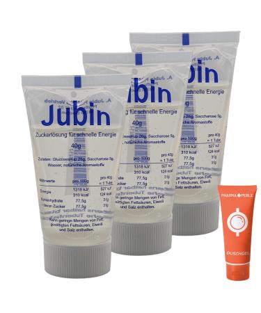 Jubin sugar solution fast energy solution 40 g solution I for diabetics and athletes I hypoglycemia I fast energy supply I savings set plus Pharma Perle give-away (3)