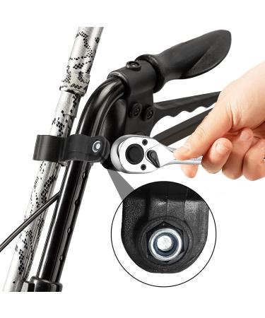 Yoboamic Walking Stick Holder - Mobility Scooter Accessory for Wheelchair, Cane, Scooters, Walkers | Easy Installation with Screws - Buy Online on GoSupps.com