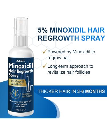 5% Minoxidil Hair Growth Serum - Effective Hair Loss Treatment for Men & Women 100ML | Combat Thinning Hair & Promote Regrowth - Buy Online on GoSupps.com