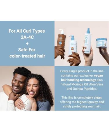 Bond Repair Shampoo for All Textured Hair | Hydrating & Gentle Cleanser for Waves Coils Kinks & Curls - 12 Fl Oz - Buy Online on GoSupps.com