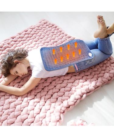 Shop Safe Electrical Heating Pillows - Fast Heating 6 Temp Levels & Auto Shutdown (40x76 cm) - Comfortable Gray Design - Buy Online on GoSupps.com