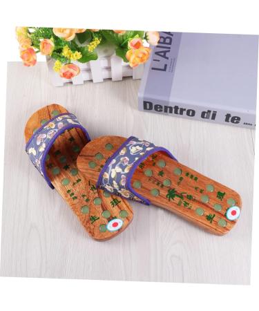 FRCOLOR 2 Pairs of Shoes for Pain Relief Slippers Foot Massager Summer Slippers Women's Slippers Dimensions Summer Slippers for Women Size on Miss Font Wooden Tool - Buy Online on GoSupps.com