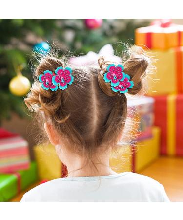50 Pcs Cute Flower Elastic Hair Ties for Girls - Multicolor Candy Toddler Scrunchies - Soft Ponytail Holders by Zifengcer - Buy Online on GoSupps.com