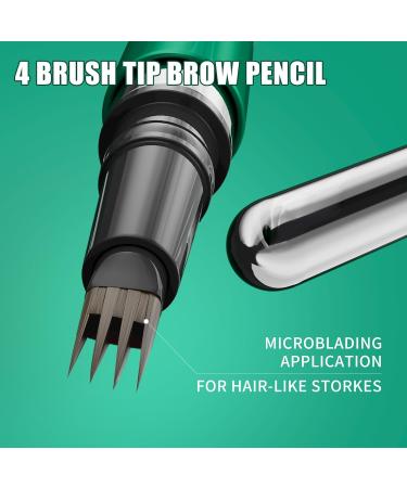 QIC Eyebrow Pencil Waterproof Precision Eyebrow Pencil Ultra Fine Point for Natural 3D Eyebrows Long Lasting Easy to Use CrueltyFree 02 Brown - Buy Online on GoSupps.com