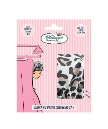 The Vintage Cosmetic Co. Shower Cap Leopard Print 1 Count