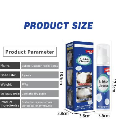 Multipurpose Kitchen Degreaser Cleaner SprayBubble Cleaner Foam Spray for Extractor Hood Griddle Microwave Tiles Removes Fat & Oil Cooker Cleaner 100ml - Buy Online on GoSupps.com