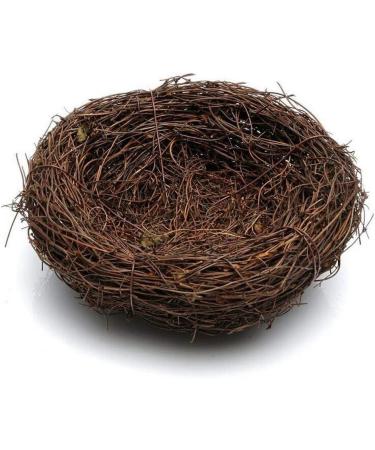Inzopo Nest Rattan Artificial Birds Small Animals Decoration Garden Field Accessories 25 cm - Buy Online on GoSupps.com