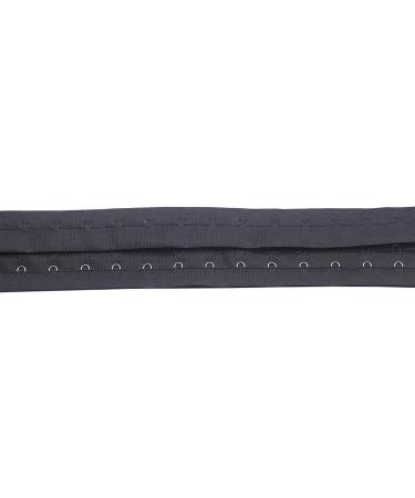 2.5 Yards Three Row Hook and Eye Tape Trim for Sewing, Quilting, Corset, Bra - Black Three Row - Buy Online on GoSupps.com