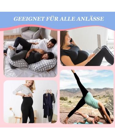 TNNZEET Maternity Leggings for Women | Opaque Pregnancy Leggings with Pockets for Yoga | Skin Color/Light Gray - Buy Online on GoSupps.com