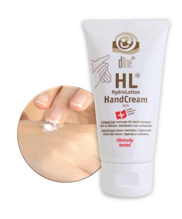 DLINE HL hand scream |Hand cream from the care professional for dry hands |50 ml tube |rich hand cream without fat film with aloe vera glycerin urea hyaluron almond oil |Hand cream women hand cream men