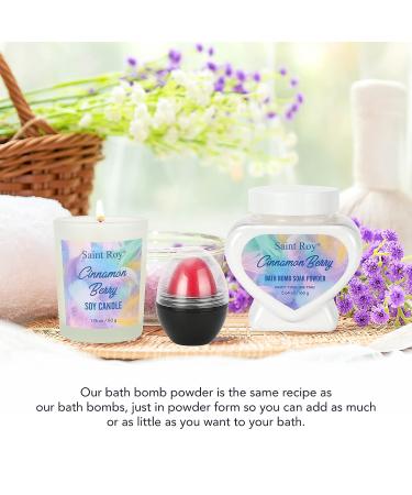 Cinnamon Berry Spa Gift Set for Women - 11Pcs Bath and Body Gift Set | Relaxing Birthday Gifts with Bubble Bath, Body Oil, Candle & More - Buy Online on GoSupps.com