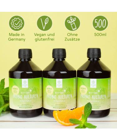 Bitter -Liebe Bitter Probio Cultures Complex | Liquid Intestinal Bacteria | 20 Strains & 15 Billion Bacteria | Enhanced Digestive Health - Buy Online on GoSupps.com
