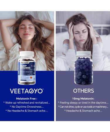 Melatonin Free 5-HTP GABA Supplement Gummies for Adults & Kids 12+ with L-Theanine Magnesium Glycinate L-Tryptophan Apigenin - Sugar Free Strawberry Flavor Vegan 120 Count - Buy Online on GoSupps.com