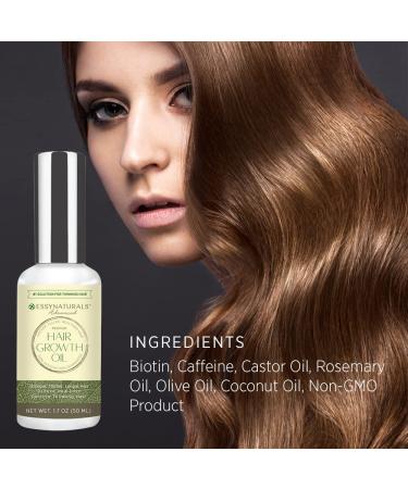 Rosemary Infused Hair Growth Serum with Biotin & Castor Oil for Women - Promotes Thicker, Longer, and Healthier Hair | Effective Hair Loss Treatment - Buy Online on GoSupps.com