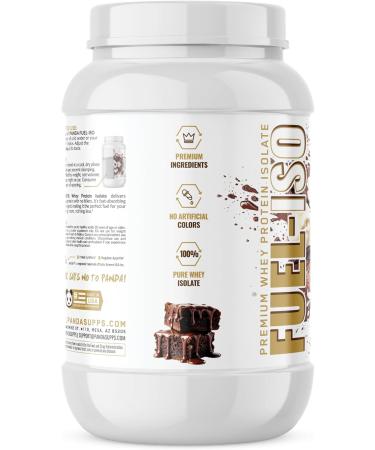 Panda Supps - Panda Fuel ISO Premium 100% Whey Protein Isolate for Men and Women with 25g Protein and 0 Sugar (Chocolate Brownie Whip) (25 Servings) - Buy Online on GoSupps.com