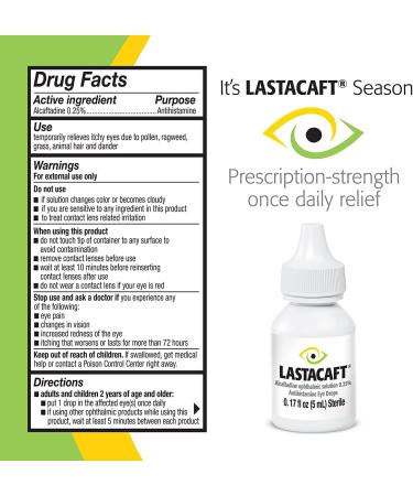 Bundle of Refresh Tears Lubricant Eye Drops 2 Count (Pack of 1) + Lastacaft Once Daily Eye Allergy Itch Relief Drops 60 Day Supply 0.17 Fl Oz (Pack of 1) - Buy Online on GoSupps.com