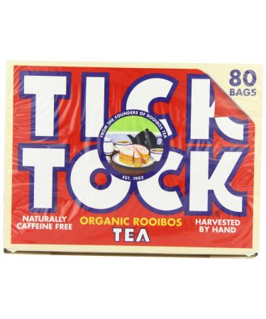 Tick Tock Original Rooibos Tea Bags (80) - Pack of 2 2-pack