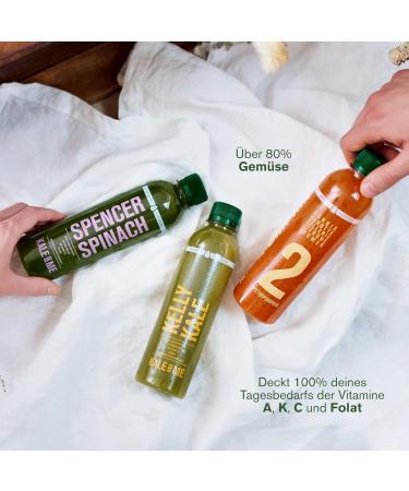 7-Day Vegetable Juice Cure by Kale and Me - 42 Bottles 6 Flavors No Additives - Perfect Fasting Detox Solution - Buy Online on GoSupps.com