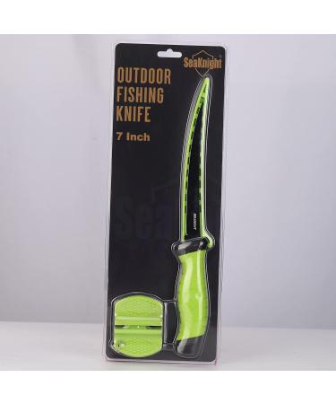 Seaknight Fishing Knife 5.7 - Razor Sharp Stainless Steel Fillet Knife with Slipproof Rubber Grip & Protective Sheath | Perfect for International Anglers - Buy Online on GoSupps.com