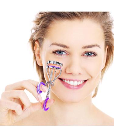 Silicone Eyelash Curler Refill Pads - 24 Purple Replacement Pads with Storage Box - Buy Online on GoSupps.com