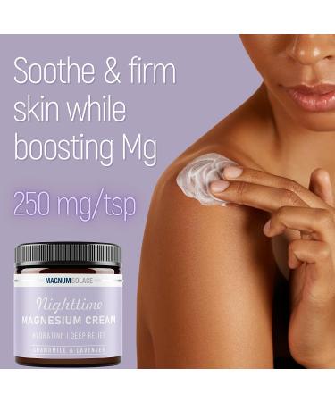 Chamomile Lavender Magnesium Lotion for Nighttime Relaxation - Topical Magnesium Cream for Legs, Arms, and Chest - Safe for Kids - 4 Fl Oz - Buy Online on GoSupps.com