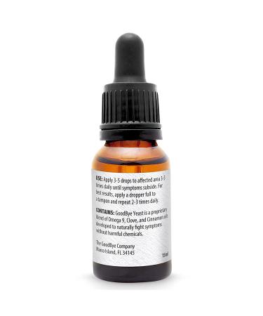 Goodbye Yeast Essential Oil Serum - USA Made Yeast Infection Treatment (15ml) - For Women and Men - 0.50 Fl Oz - Buy Online on GoSupps.com