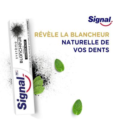 Signal Activated Charcoal Whitening Toothpaste Natural Whitening Cleans and Purifies Removes Stains 75ml - Buy Online on GoSupps.com