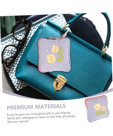 BESTonZON Napkin Storage Bag Organizer Inserts for Teen Girl Purse - Reusable Menstrual Lipstick Pouch - Assorted Colors - 2pcs - Buy Online on GoSupps.com