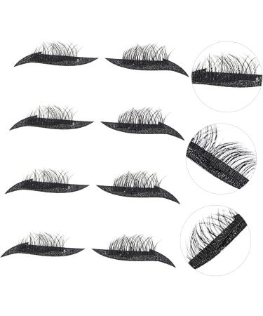 NOLITOY 8 pairs Strip Waterproof Stickers Line Glitter Decal Eye Black Dense Makeup Eyelash Tools Eyeliner 1 count (Pack of 1) Blackx2pcs - Buy Online on GoSupps.com