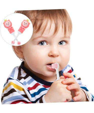 Fomiyes Soft Bristle Children's Toothbrush - 2 Pack Training Toothbrush for Babies & Kids - Travel-Friendly Pink Toothbrushes - Buy Online on GoSupps.com