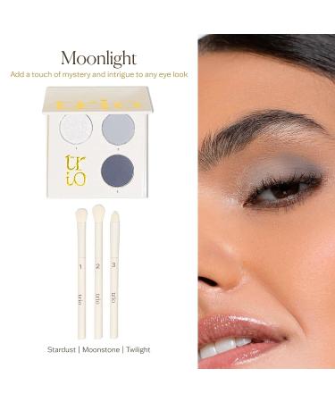 Blend-By-Numbers Palette Kit by Trio Beauty | Versatile Eyeshadow Palette for All Skin Tones | Includes Brush Set | Perfect Travel Companion | Easy-to-Use Nude Shades | Moonlight Glam - Buy Online on GoSupps.com