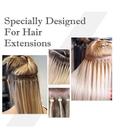 Neitsi Microlinks Hair Extensions Kit - 200PCS Silicone Rings & Tools for Easy Installation (Brown) - Buy Online on GoSupps.com