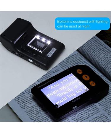 Electronic Reading Aid Digital Magnifier 3.5-inch TFT LCD Display Ultra-Clear 30W Pixels 2x-25x Portable Digital Magnifier - Buy Online on GoSupps.com