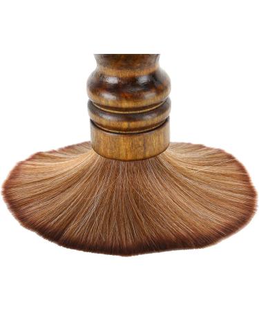Hair Cutting Neck Duster Brush Professional Barber Fiber Wooden Handle Cutting Neck Duster Broken Hair Sweep Brush Neck Face Duster for Salon Stylist Barber Hairdressing - Buy Online on GoSupps.com