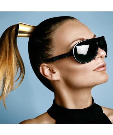 Metal Circle Hair Cuff Set - 3 Styles (Gold) | Elastic Hair Bands for Women & Girls - Buy Online on GoSupps.com